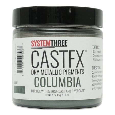 System Three Resins CastFX Dry Metallic Color Pigments, Columbia, 45g 3164S06